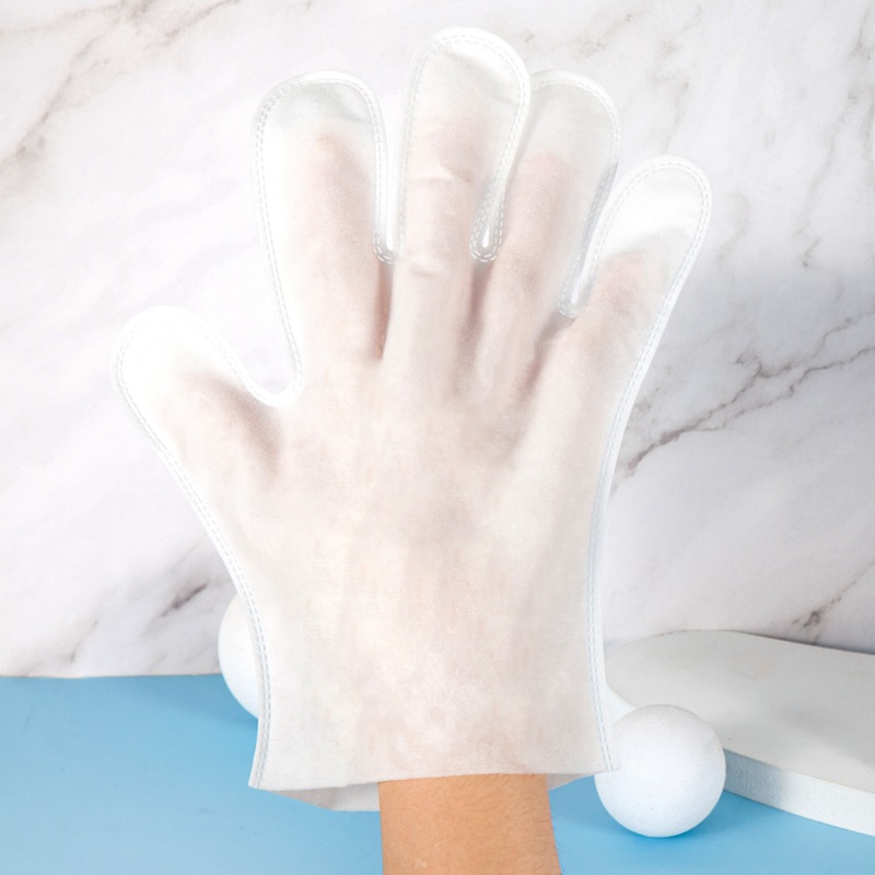 Five finger non-woven pet cleaning gloves
